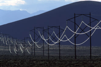 Power lines in Flagstaff, Arizona. Credit: Paul S. Howell/Liaison